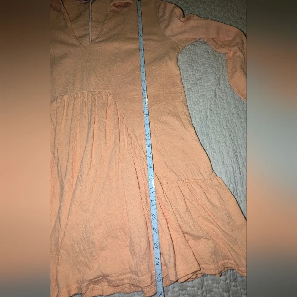 Free People Hudson Mini Dress peach color size XS